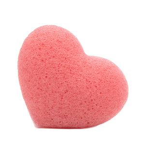 Premium Sponge, Heart shaped Konjac Sponge - Pink